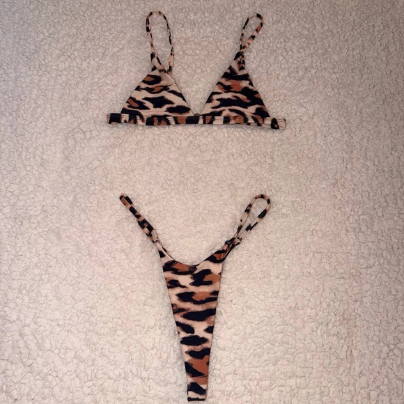 Leopard Print Bikini Set - Picture 2 of 5